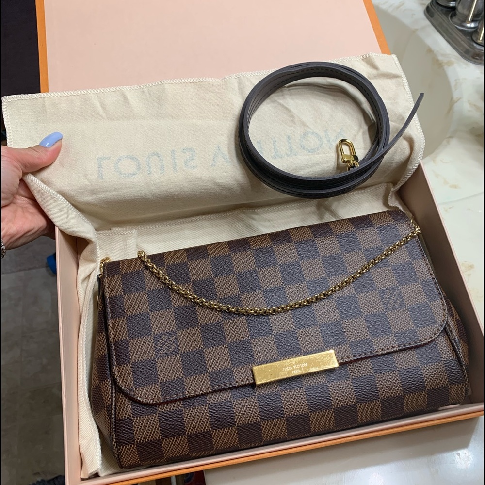 Preowned Louis Vuitton Damier Ebene Favorite Mm